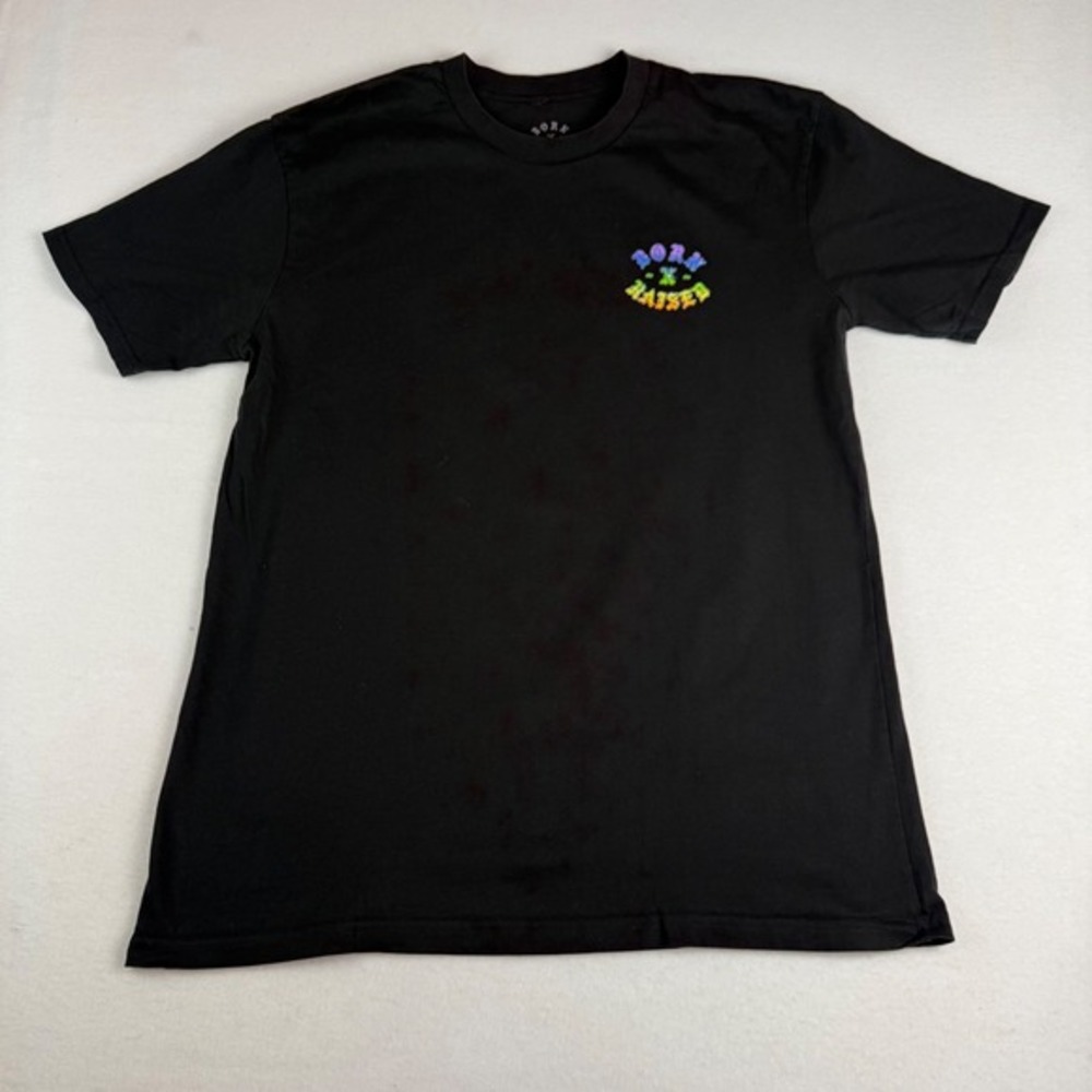 Born x Raised Graphic T Shirt Black Los Angeles Streetwear Mens Size L